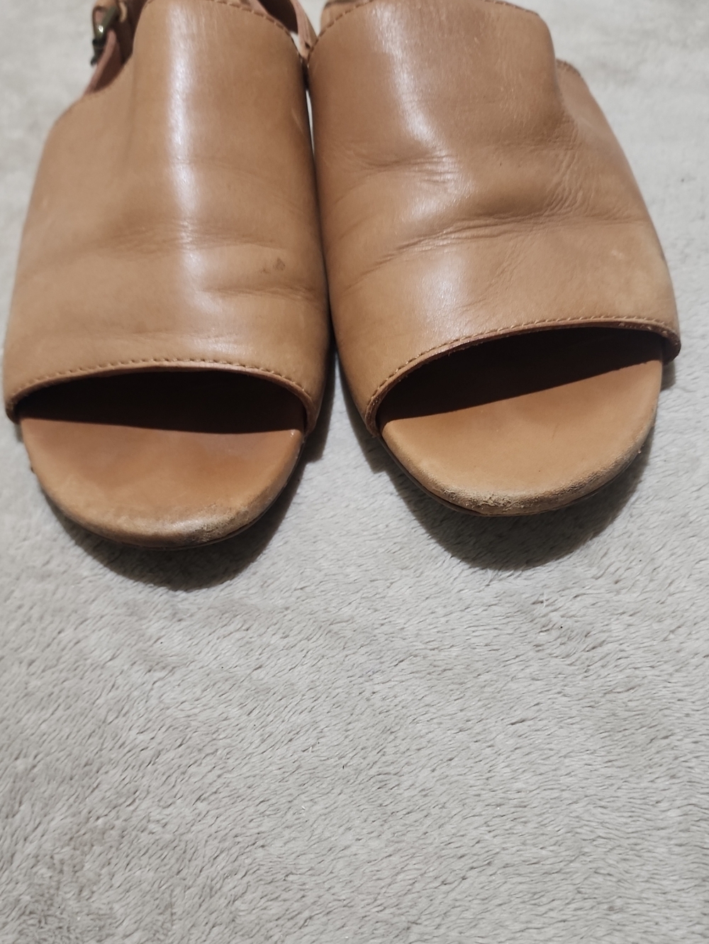 Madewell Noelle Slingback Sandal - Cognac Tan Leather - Picture 5 of 9